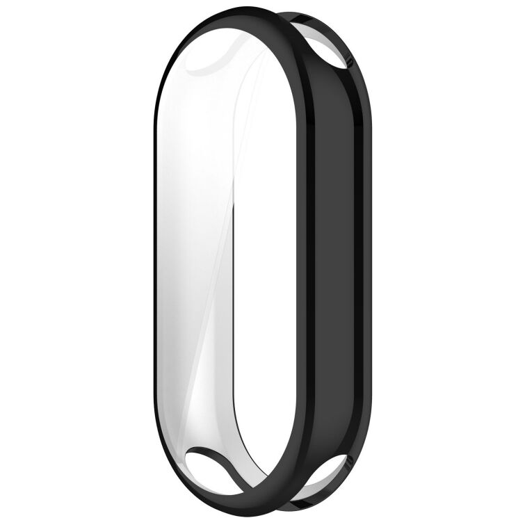 Захисний чохол Deexe Silicone Frame для Xiaomi Mi Smart Band 10 - Black: фото 2 з 4