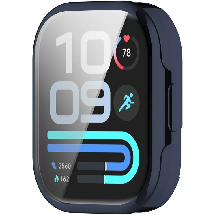 Захисний чохол Deexe Silicone Frame для Xiaomi Redmi Watch 6 Lite - Midnight Blue: фото 3 з 6