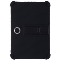 Захисний чохол Deexe Silicone Kickstand для OPPO Pad SE - Black: фото 1 з 7