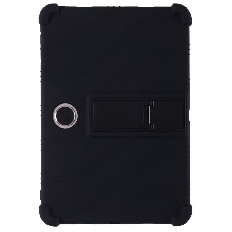 Захисний чохол Deexe Silicone Kickstand для OPPO Pad SE - Black: фото 1 з 7