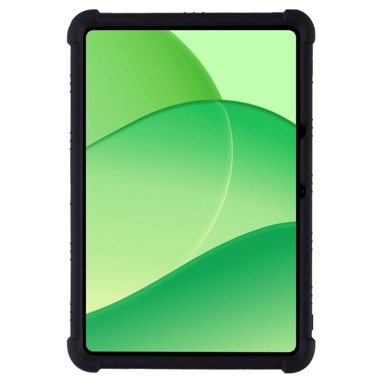 Захисний чохол Deexe Silicone Kickstand для OPPO Pad SE - Black: фото 2 з 7