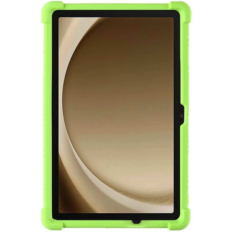 Защитный чехол Deexe Silicone Kickstand для Samsung Galaxy Tab A9 Plus (X210/216) - Green: фото 2 из 7