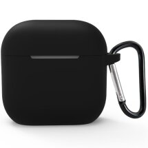 Защитный чехол Deexe Silicone Sleeve для Apple AirPods 4 - Black: фото 1 из 11