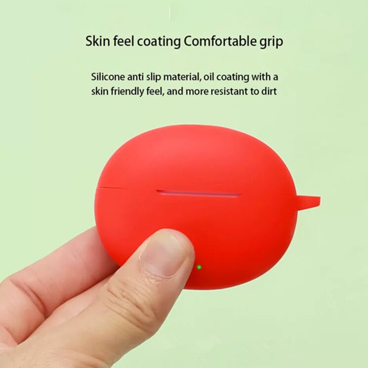 Захисний чохол Deexe Silicone Sleeve для OPPO Enco Air 5 - Black: фото 2 з 6