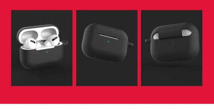 Защитный чехол Deexe Simple Style with Buckle для Apple AirPods Pro - Beige: фото 6 из 11