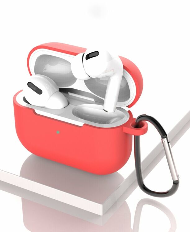 Защитный чехол Deexe Simple Style with Buckle для Apple AirPods Pro - Beige: фото 9 из 11