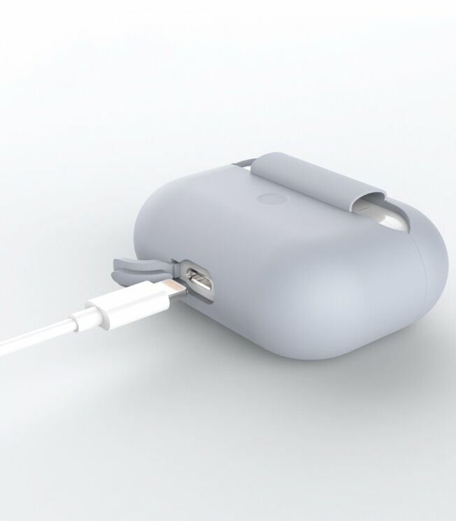Защитный чехол Deexe Simple Style with Buckle для Apple AirPods Pro - Beige: фото 10 из 11