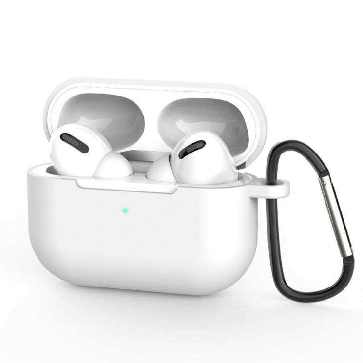 Защитный чехол Deexe Simple Style with Buckle для Apple AirPods Pro - White: фото 1 из 11