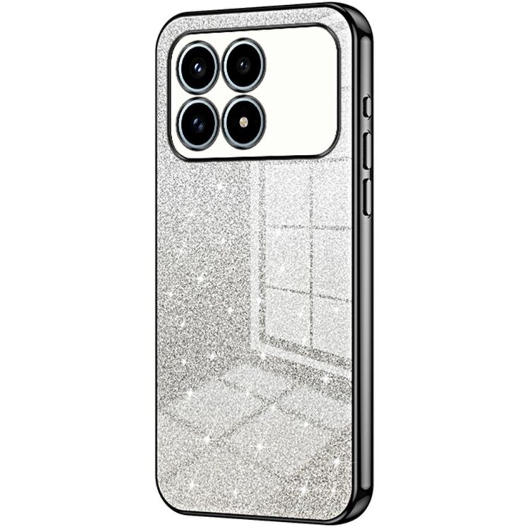 Захисний чохол Deexe Sparkles Cover для Xiaomi Poco F8 Pro - Black: фото 1 з 7
