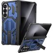 Защитный чехол Deexe Tank Stand для Samsung Galaxy Fold 8 Ultra / Fold 7 - Blue (424017L)