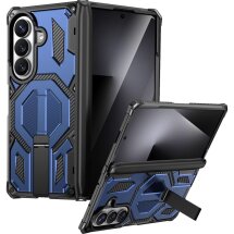 Защитный чехол Deexe Tank Stand для Samsung Galaxy Fold 8 Ultra / Fold 7 - Blue: фото 1 из 10