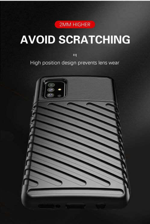 Защитный чехол Deexe Thunder Series для Samsung Galaxy A51 (A515) - Blue: фото 7 из 9