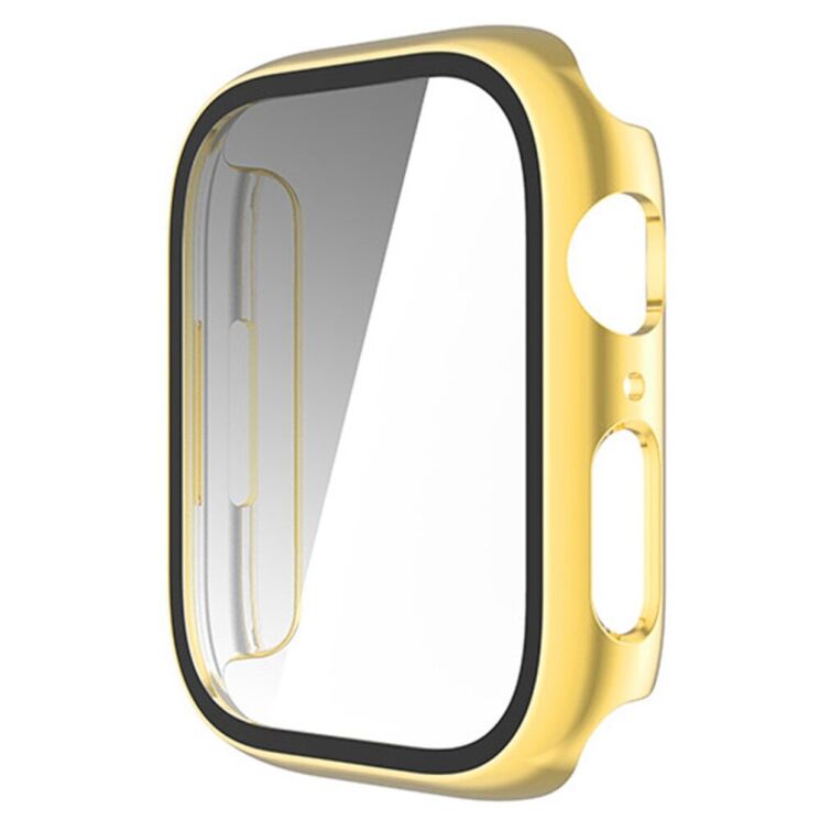 Защитный чехол Deexe Watch Case для Apple Watch 41 mm (7 / 8 / 9 Series) - Gold: фото 2 из 7