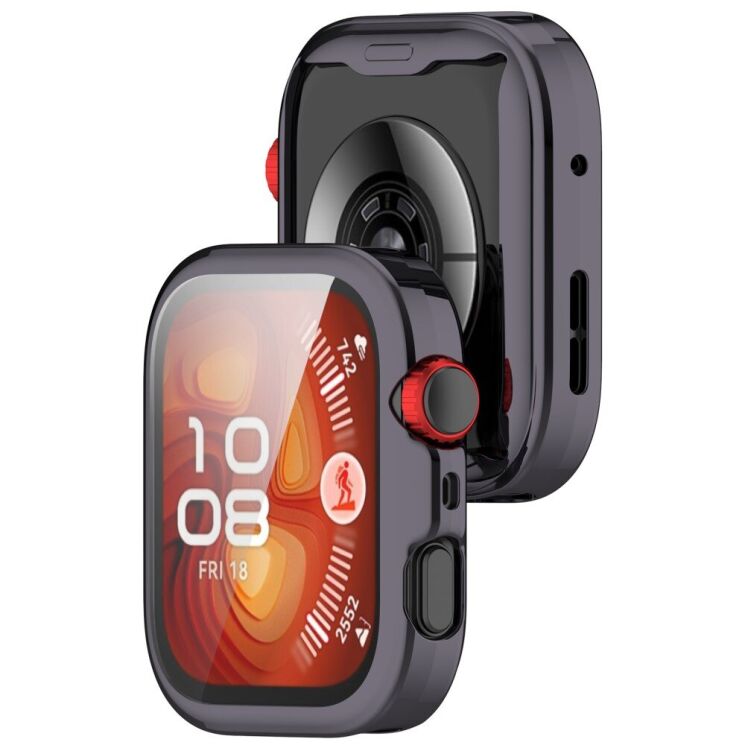 Защитный чехол Deexe Watch Case для Huawei Watch Fit 4 Pro - Gunmetal: фото 3 из 9