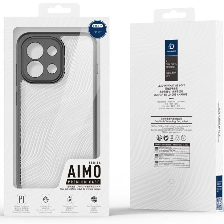 Защитный чехол DUX DUCIS Aimo Series для OnePlus 13T - Black: фото 8 из 8