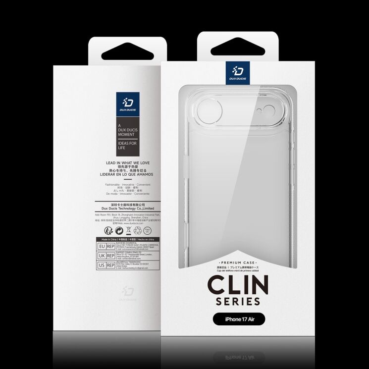 Захисний чохол DUX DUCIS Clin Series для Apple iPhone 17 Air - Clear: фото 10 з 10