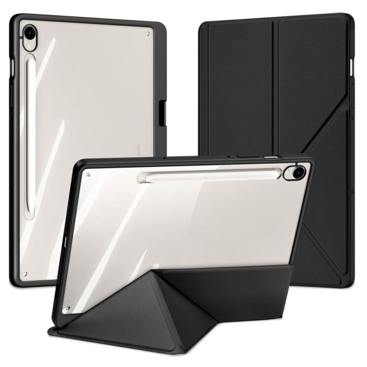 Защитный чехол DUX DUCIS Magi Series для Samsung Galaxy Tab S9 / S9 FE / S10 FE (X710/716/510/516/520/526) - Black: фото 2 из 12