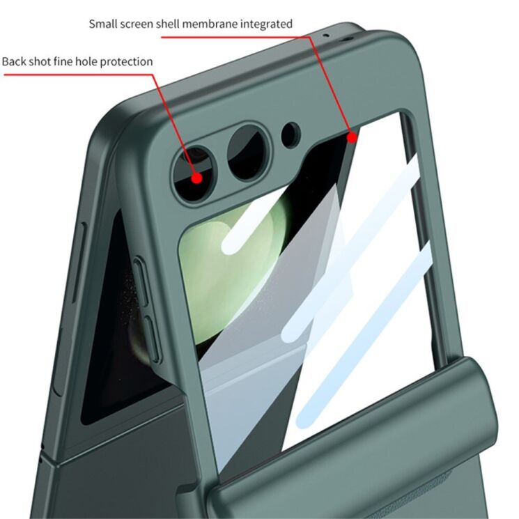 Защитный чехол GKK Magnetic Fold для Samsung Galaxy Flip 6 - Black: фото 6 из 9
