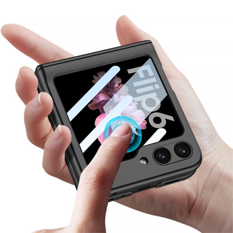 Защитный чехол GKK Magnetic Fold для Samsung Galaxy Flip 6 - Black: фото 3 из 9