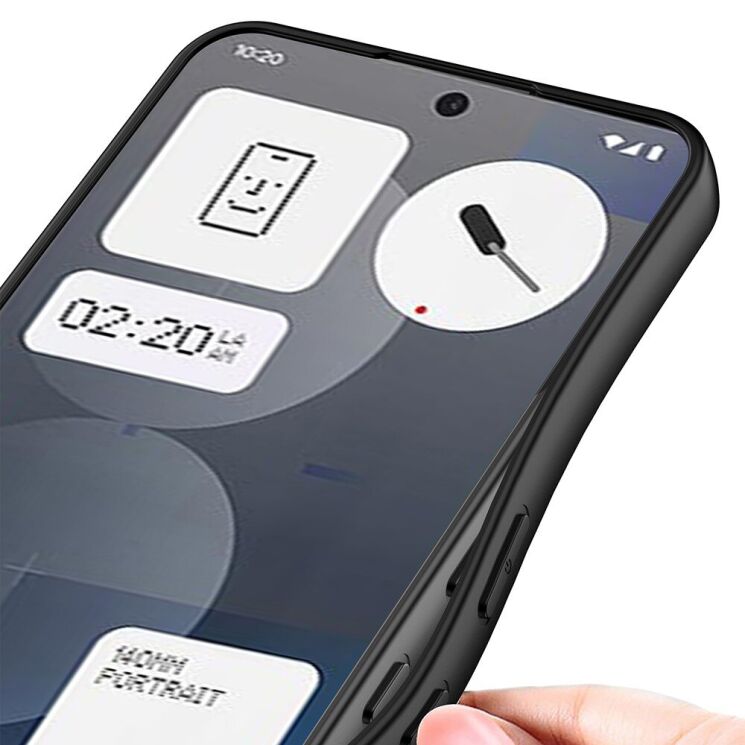 Защитный чехол GKK Matte Skin для Nothing Phone (3a) Pro - Black: фото 2 из 7