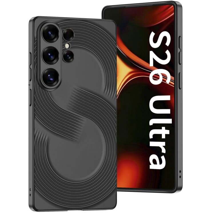 Защитный чехол GKK S-Shape Series для Samsung Galaxy S26 Ultra - Black: фото 1 из 7