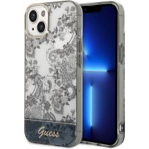 Защитный чехол Guess Porcelain Collection для Apple iPhone 14 Plus (GUHCP14MHGPLHG) - Grey: фото 1 из 5