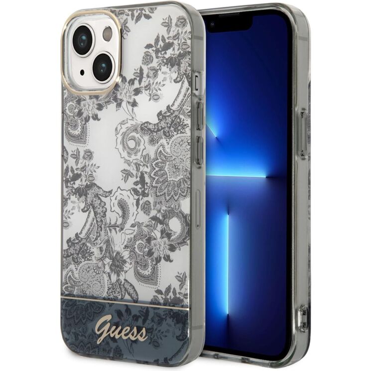 Защитный чехол Guess Porcelain Collection для Apple iPhone 14 Plus (GUHCP14MHGPLHG) - Grey: фото 1 из 5