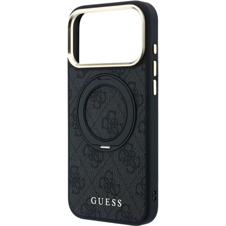 Захисний чохол Guess Ring Stand 360 4G Classic Logo MagSafe для iPhone 18 Pro / 17 Pro (GUHMP18L6PS4RSCLK) - Black (423747B) Захисний чохол Guess Ring Stand 360 4G Classic Logo MagSafe для iPhone 18 Pro / 17 Pro (GUHMP18L6PS4RSCLK) - Black: фото 5 з 7