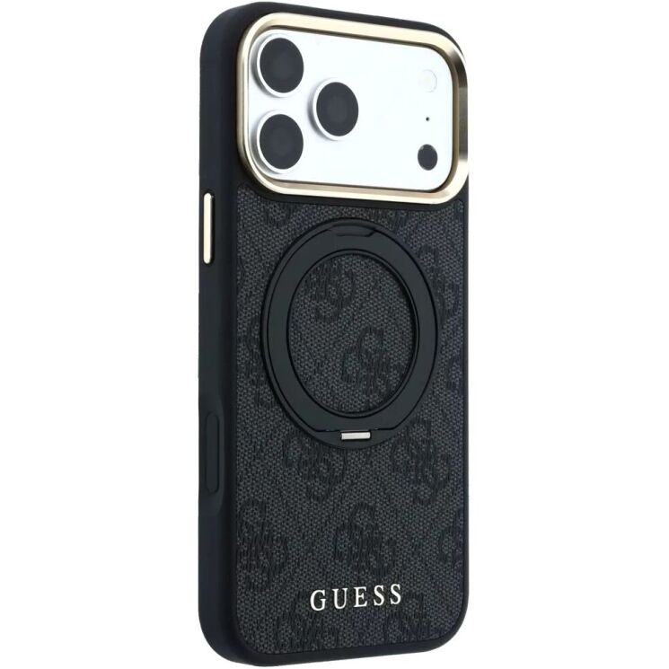 Захисний чохол Guess Ring Stand 360 4G Classic Logo MagSafe для iPhone 18 Pro / 17 Pro (GUHMP18L6PS4RSCLK) - Black (423747B) Захисний чохол Guess Ring Stand 360 4G Classic Logo MagSafe для iPhone 18 Pro / 17 Pro (GUHMP18L6PS4RSCLK) - Black: фото 3 з 7
