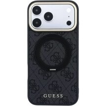 Захисний чохол Guess Ring Stand 360 4G Classic Logo MagSafe для iPhone 18 Pro / 17 Pro (GUHMP18L6PS4RSCLK) - Black: фото 1 з 7