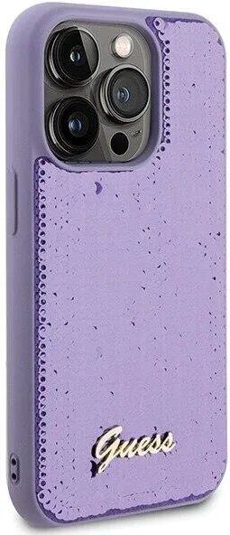 Захисний чохол Guess Sequin Script Metal для Apple iPhone 15 Pro (GUHCP15LPSFDGSU) - Purple: фото 6 з 7