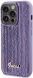 Захисний чохол Guess Sequin Script Metal для Apple iPhone 15 Pro (GUHCP15LPSFDGSU) - Purple (350837V). Фото 3 з 7