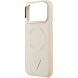 Защитный чехол Guess Triangle Logo MagSafe для iPhone 17 Pro (GUHMP17LPSDTSCME) - Beige (403273E). Фото 6 из 8
