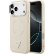 Защитный чехол Guess Triangle Logo MagSafe для iPhone 17 Pro (GUHMP17LPSDTSCME) - Beige (403273E)