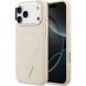Защитный чехол Guess Triangle Logo MagSafe для iPhone 17 Pro (GUHMP17LPSDTSCME) - Beige (403273E). Фото 1 из 8