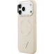 Защитный чехол Guess Triangle Logo MagSafe для iPhone 17 Pro (GUHMP17LPSDTSCME) - Beige (403273E). Фото 3 из 8