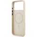 Защитный чехол Guess Triangle Logo MagSafe для iPhone 17 Pro (GUHMP17LPSDTSCME) - Beige (403273E). Фото 7 из 8