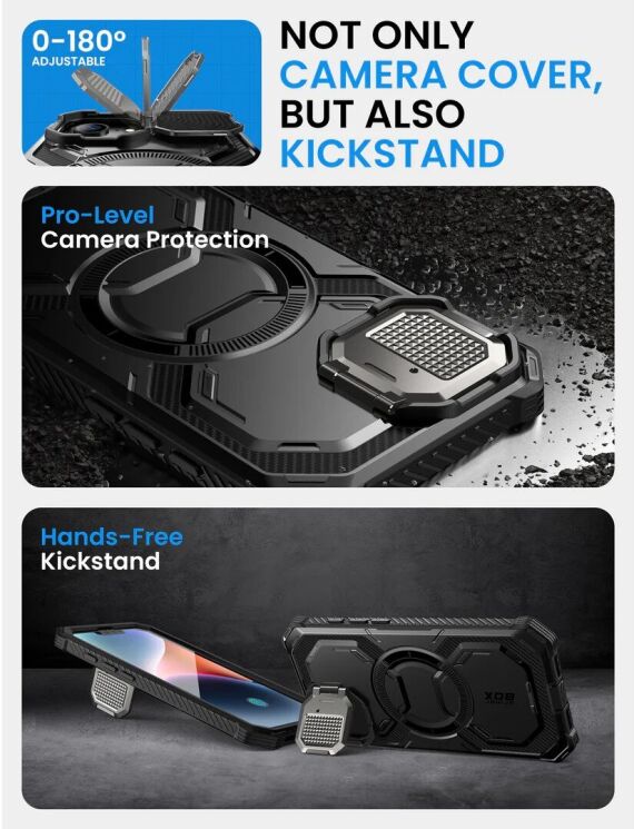 Защитный чехол i-Blason Armorbox Mag by Supcase для Apple iPhone 16e (843439157026) - Black: фото 7 из 8