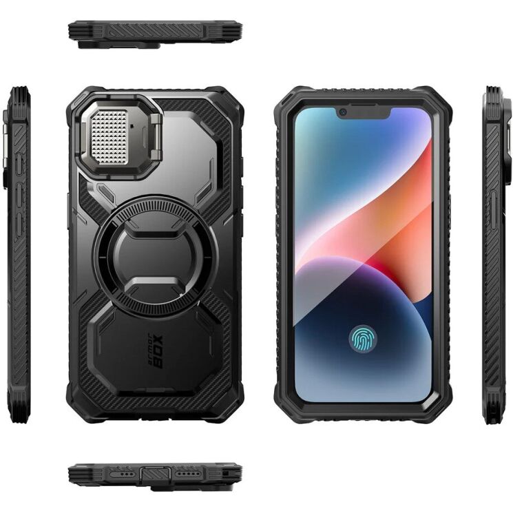 Защитный чехол i-Blason Armorbox Mag by Supcase для Apple iPhone 16e (843439157026) - Black: фото 4 из 8