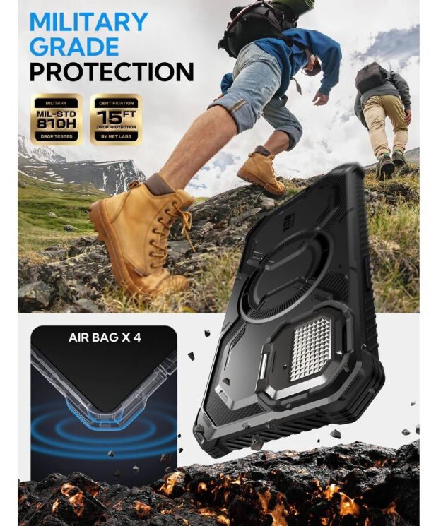 Защитный чехол i-Blason Armorbox Mag by Supcase для Apple iPhone 16e (843439157026) - Black: фото 8 из 8