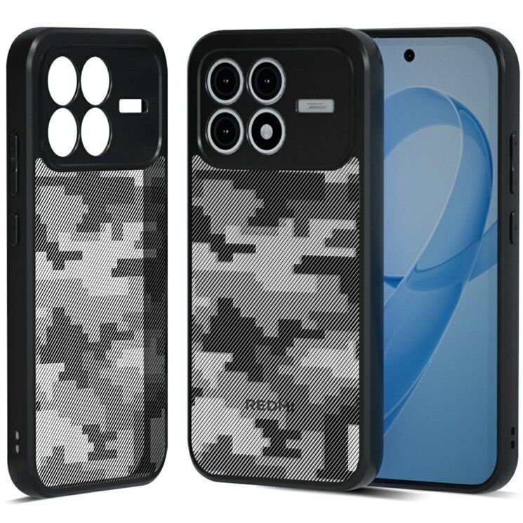 Захисний чохол IBMRS Military для Xiaomi Poco F8 Pro - Grid Camouflage: фото 1 з 7