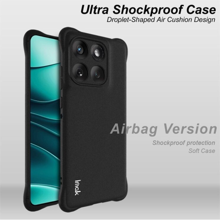 Защитный чехол IMAK Airbag MAX Case для Motorola Edge 60 / Edge 60 Fusion - Matte Black: фото 6 из 10