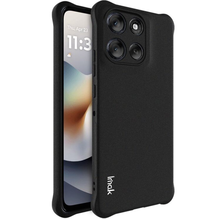 Захисний чохол IMAK Airbag MAX Case для Motorola Moto G86 - Matte Black: фото 1 з 9