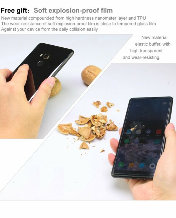 Защитный чехол IMAK Airbag MAX Case для Xiaomi Poco F2 Pro / Redmi K30 Pro - Transparent Black: фото 10 из 14