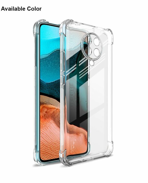 Защитный чехол IMAK Airbag MAX Case для Xiaomi Poco F2 Pro / Redmi K30 Pro - Transparent Black: фото 12 из 14