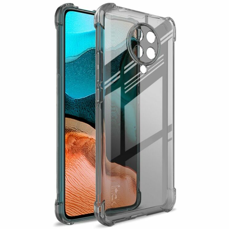 Защитный чехол IMAK Airbag MAX Case для Xiaomi Poco F2 Pro / Redmi K30 Pro - Transparent Black: фото 1 из 14