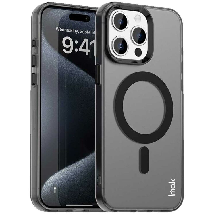 Защитный чехол IMAK Candy Series Magnetic для Apple iPhone 15 Pro Max - Black: фото 1 из 6