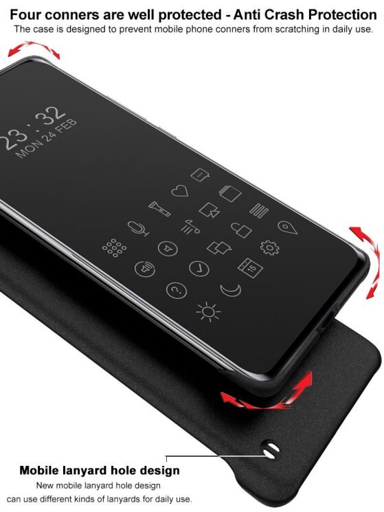 Защитный чехол IMAK Cowboy Hard Borderless для Samsung Galaxy S25 Edge (S937) - Black: фото 10 из 12