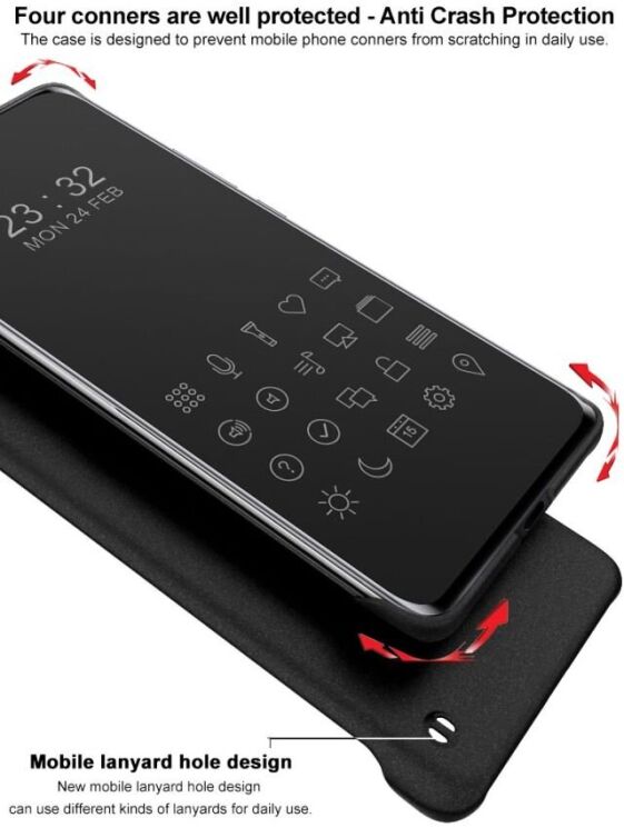 Защитный чехол IMAK Cowboy Hard Borderless для Samsung Galaxy S25 Ultra (S938) - Black: фото 10 из 12