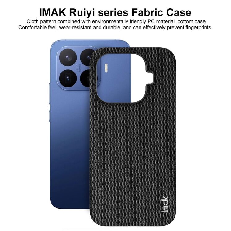 Защитный чехол IMAK Fabric Case для Xiaomi 17T Pro - Black: фото 4 из 8
